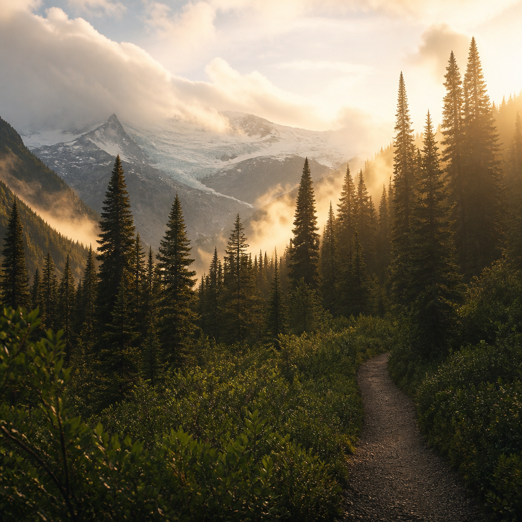 Hoh River Trail to Blue Glacier
